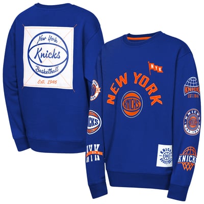 New York Knicks Outerstuff Youth Decorated Honor Sweatshirt - Blue