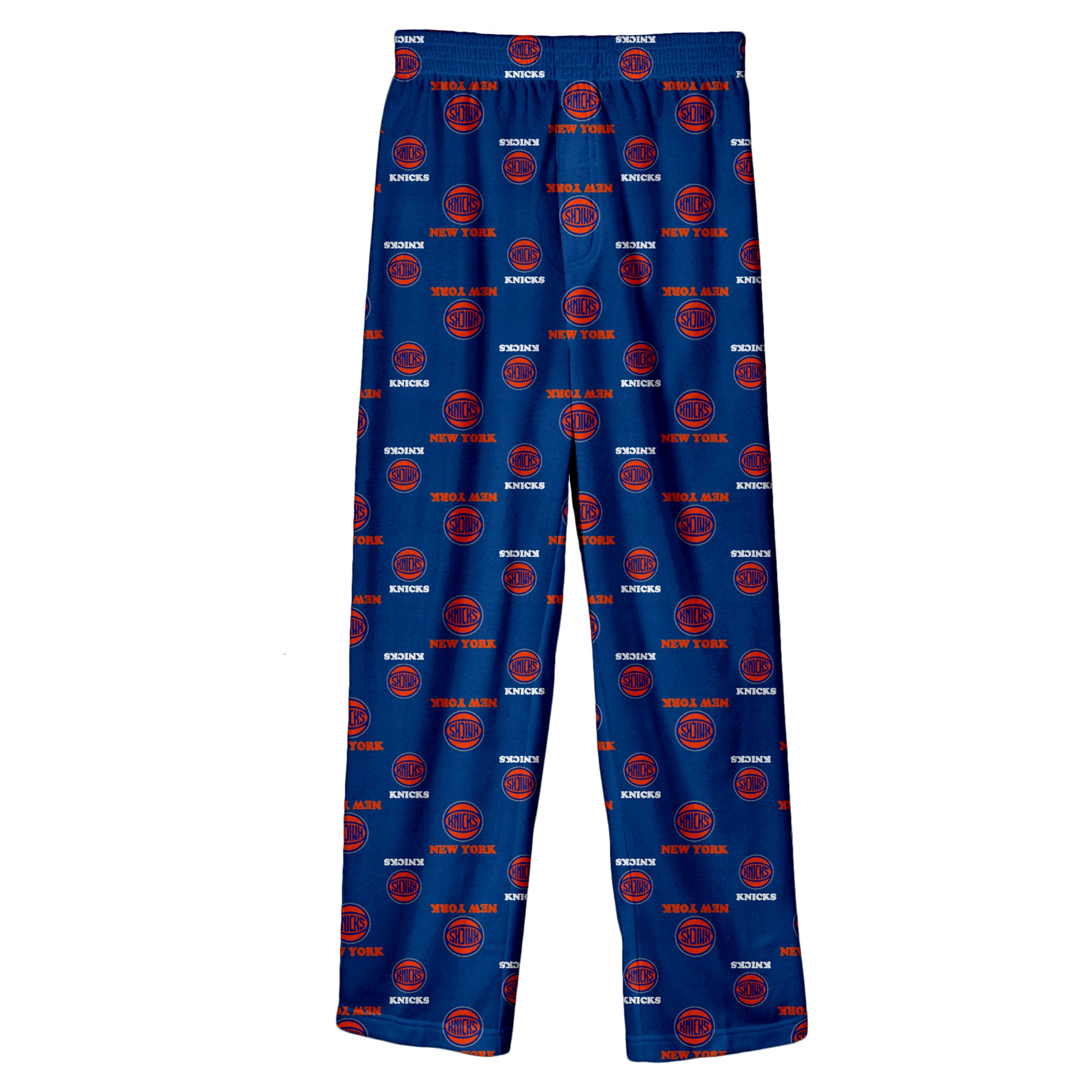 Pantalon de pyjama imprimé New York Knicks bleu pour jeunes la marque Outerstuff