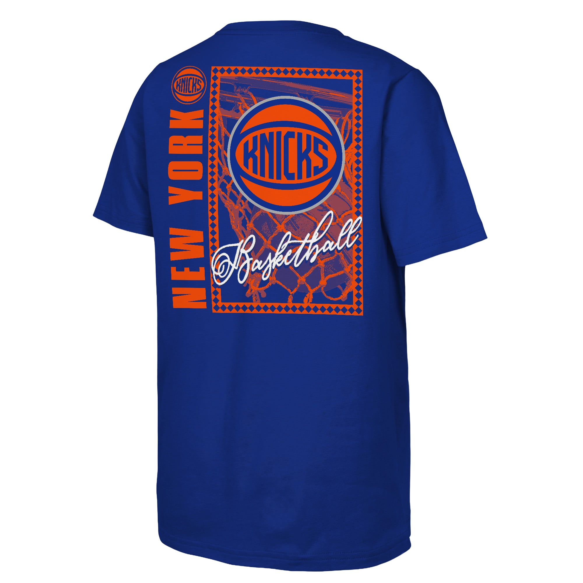 T-shirt The Replay bleu des New York Knicks pour jeunes de la marque Outerstuff