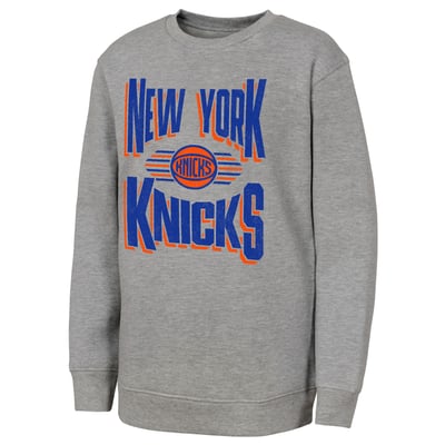 New York Knicks Outerstuff Youth Jet Stream Sweatshirt - Gray