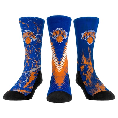  New York Knicks Rock Em Youth Three-Pack Crew Socks Set - 