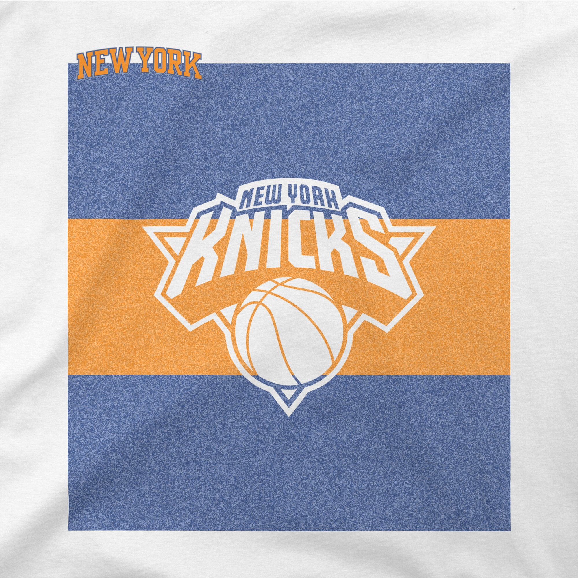 Youth Stadium Essentials White New York Knicks Faded Pop T-Shirt