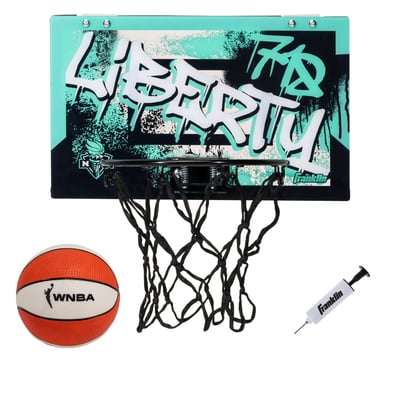 New York Liberty Franklin Sports Over-the-Door Basketball Hoop Set
