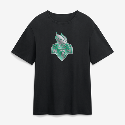 New York Liberty  Metallic Mascot T-Shirt - Black