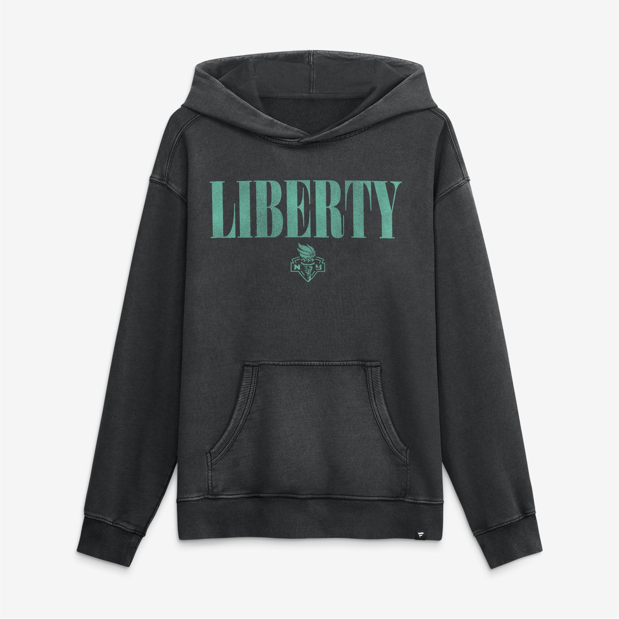 Men's Fanatics Black New York Liberty Relaxed Washed Hoodie