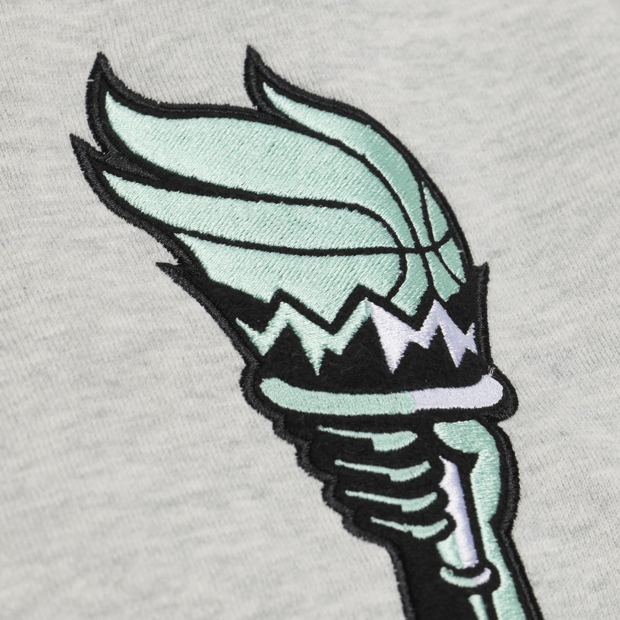 Men's Mitchell & Ness Gray New York Liberty Fleece Hoodie
