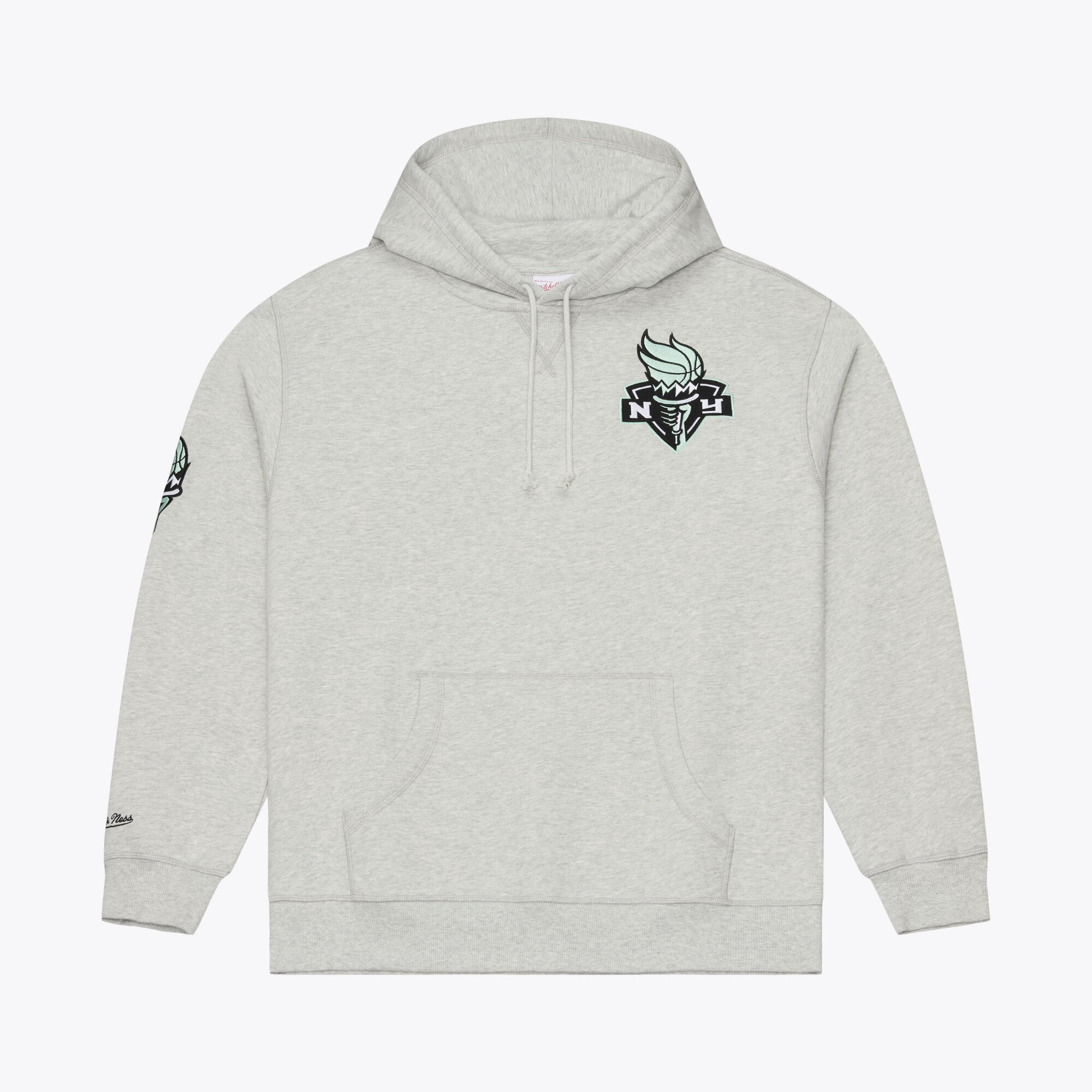 Men's Mitchell & Ness Gray New York Liberty Fleece Hoodie