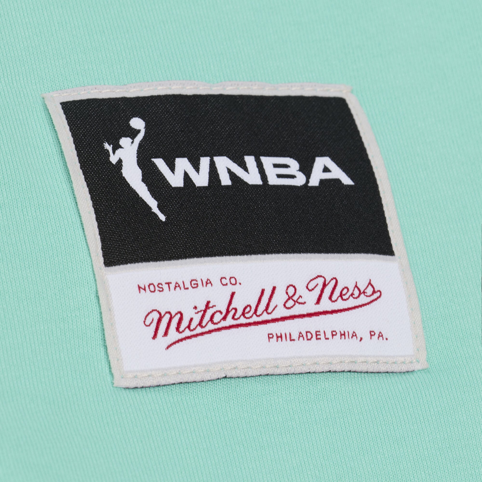 Men's Mitchell & Ness Mint New York Liberty Logo Boxy T-Shirt