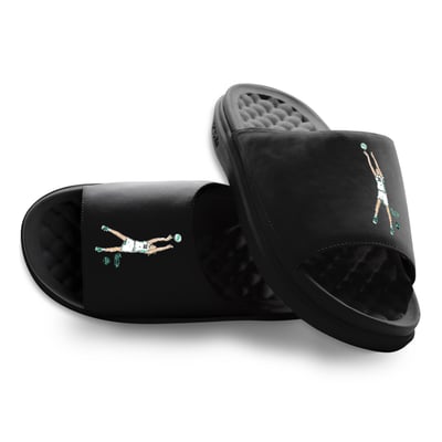 Breanna Stewart New York Liberty ISlide Unisex Shooting Motive Slide Sandals - Black