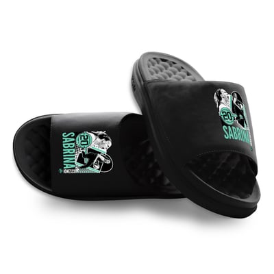 Sabrina Ionescu New York Liberty ISlide Unisex Gradient Combo Motive Slide Sandals - Black