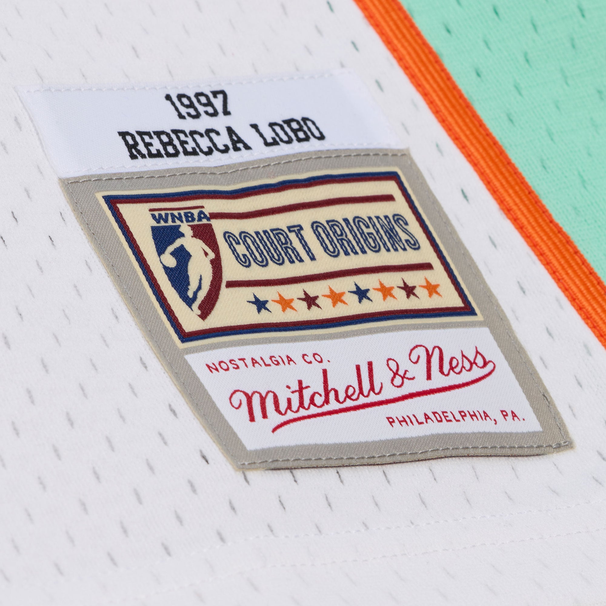 Unisex Mitchell & Ness Rebecca Lobo White New York Liberty 1997 Swingman Jersey - Court Origins