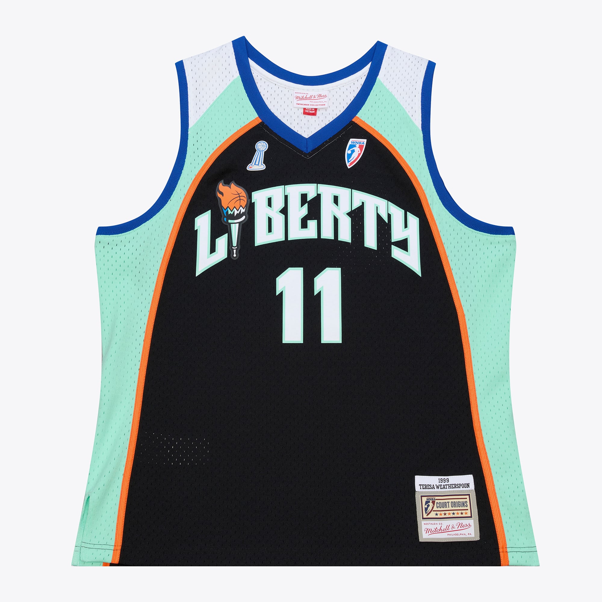 Unisex Mitchell & Ness Teresa Weatherspoon Black New York Liberty 1999 Swingman Jersey - Court Origins