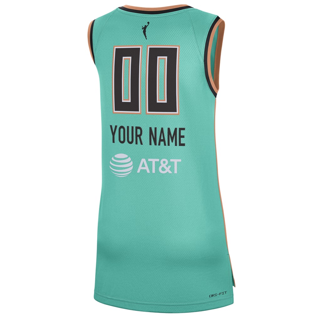 new york liberty jersey dress Women's Nike Sabrina Ionescu Green 2021 Rebel Edition Victory Player Size: Extra Large midi bridesmaid