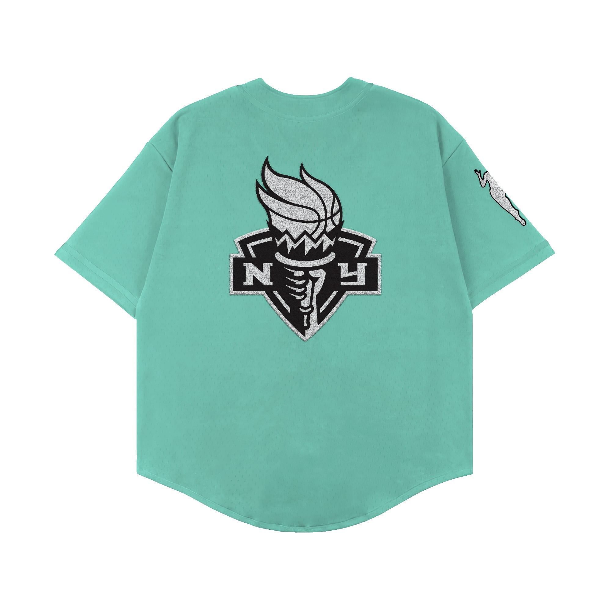 Unisex Playa Society Mint New York Liberty Baseball Fashion Jersey