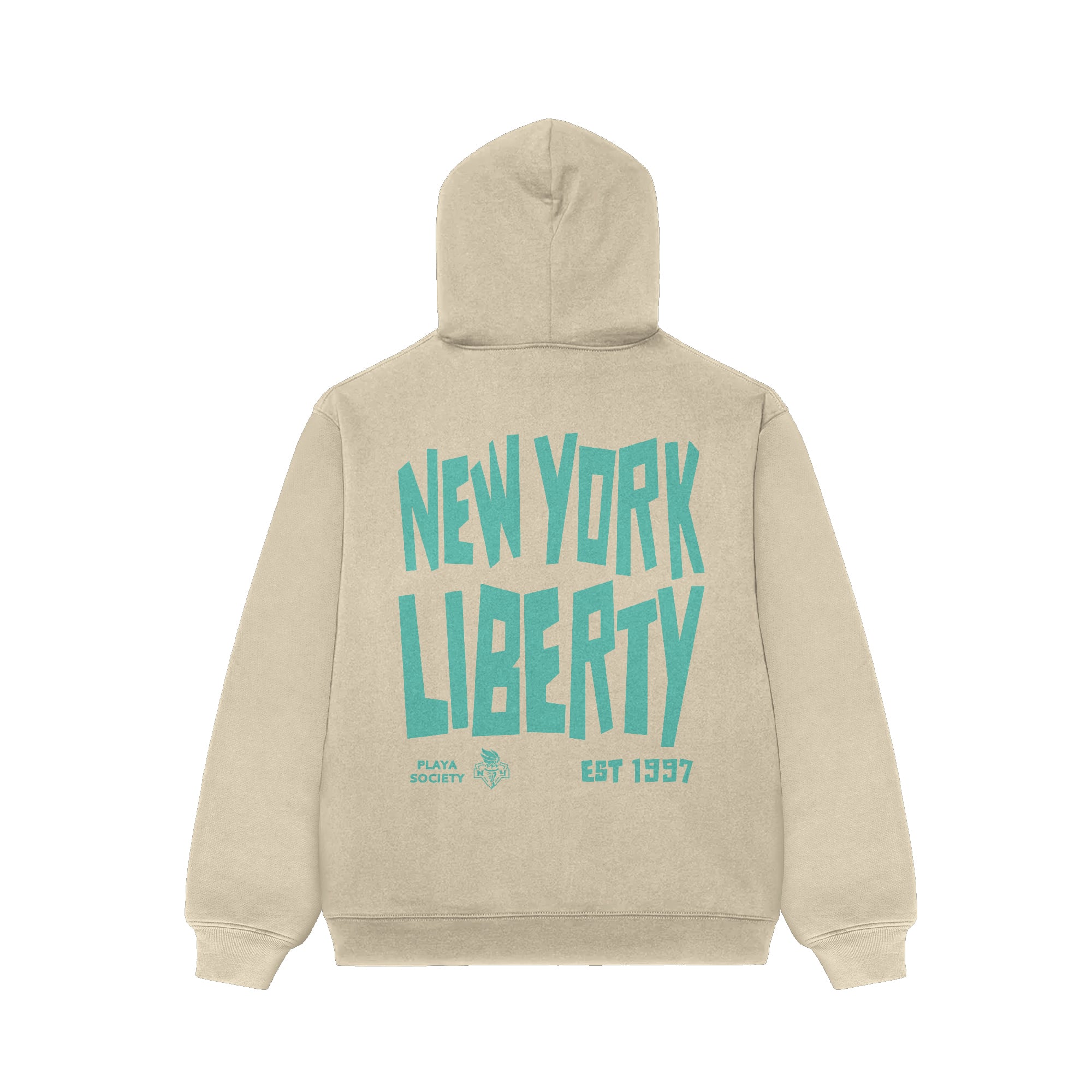Unisex Playa Society Oatmeal New York Liberty Established Hoodie