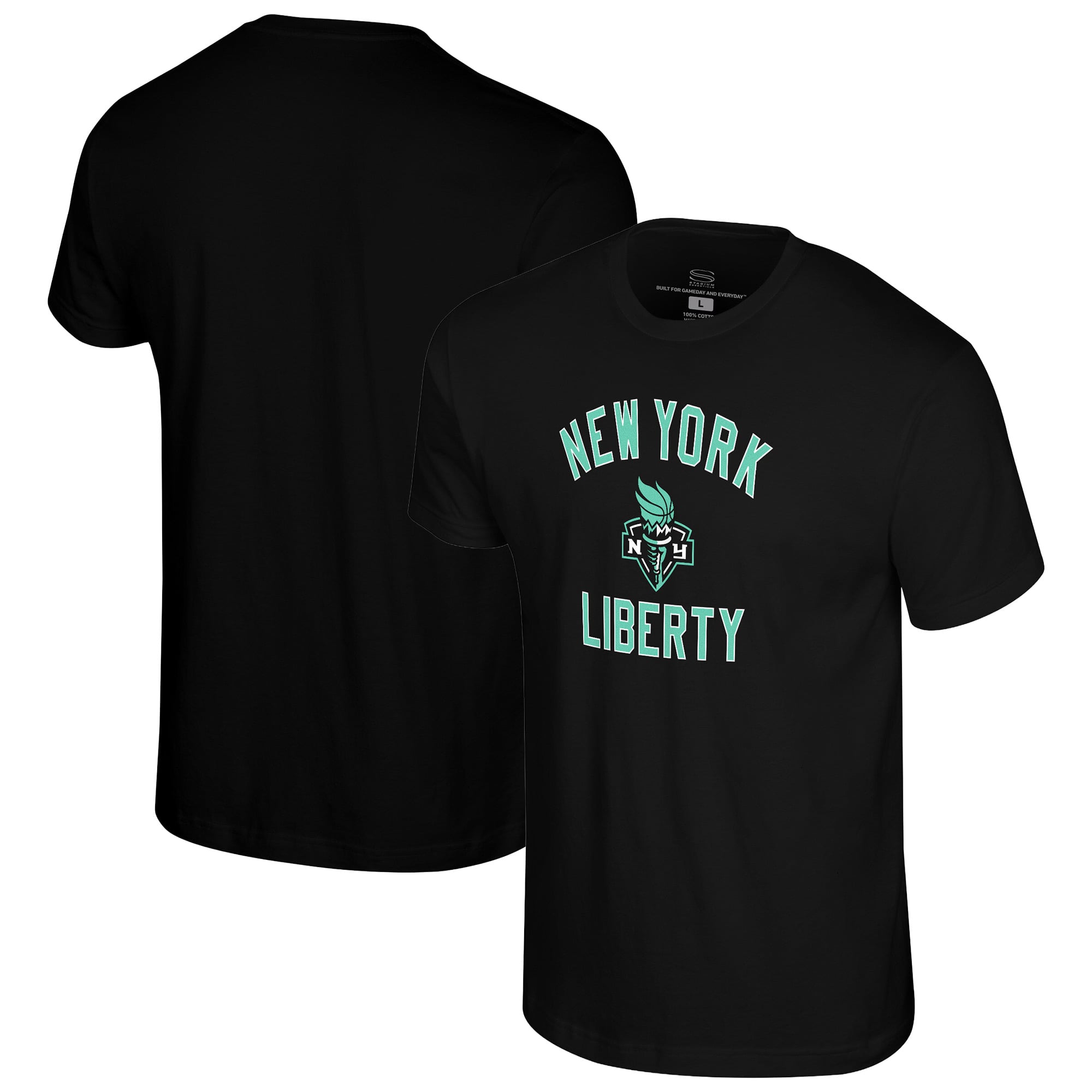 Unisex Stadium Essentials Black New York Liberty Athletic Soul T-Shirt