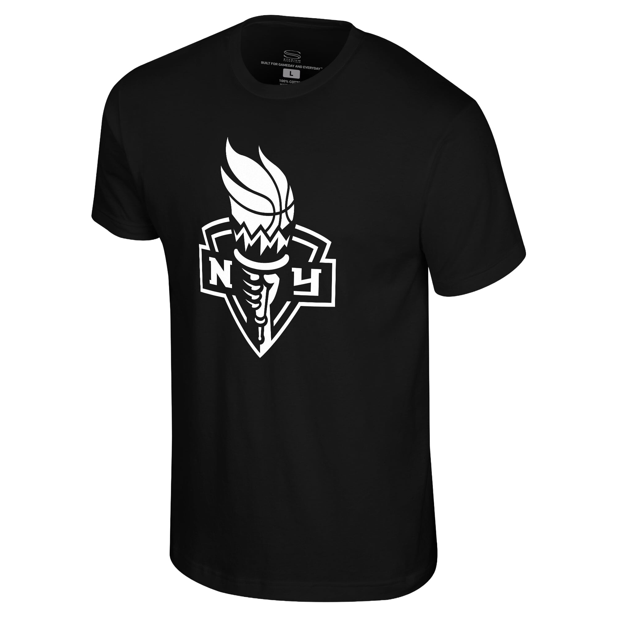 Unisex Stadium Essentials Black New York Liberty Origins White Logo T-Shirt