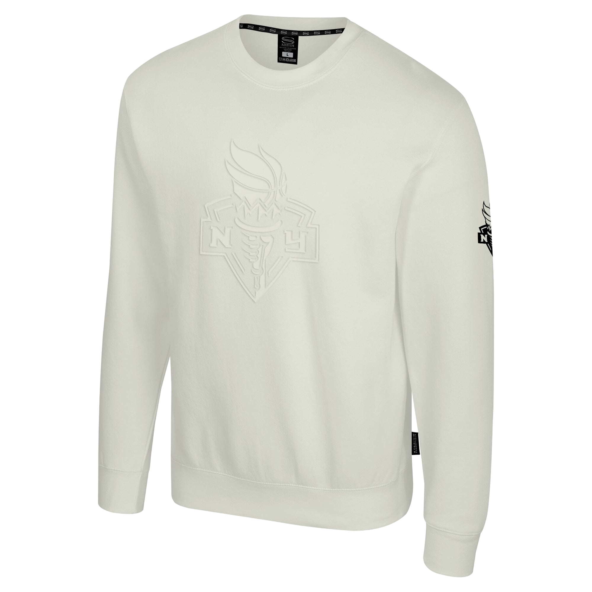 Unisex Stadium Essentials Cream New York Liberty Debossed Minimalist Sweatshirt