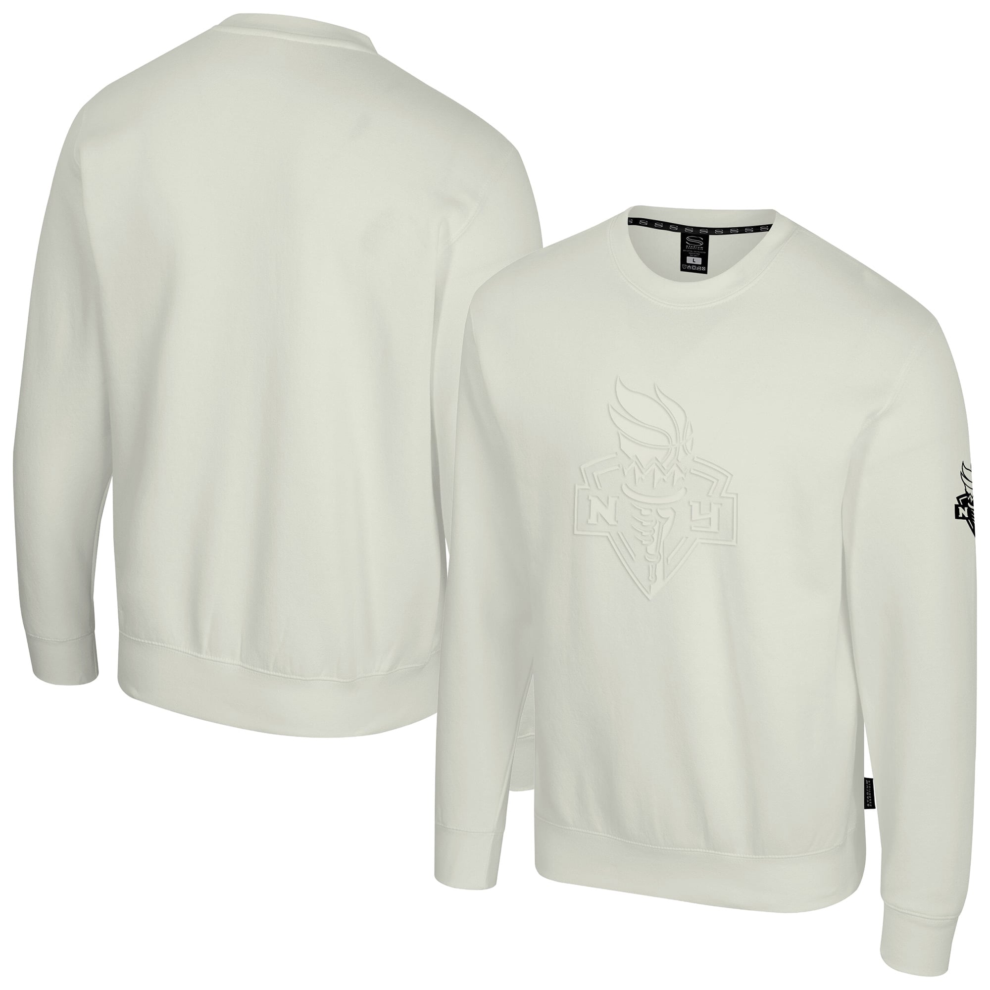 Unisex Stadium Essentials Cream New York Liberty Debossed Minimalist Sweatshirt