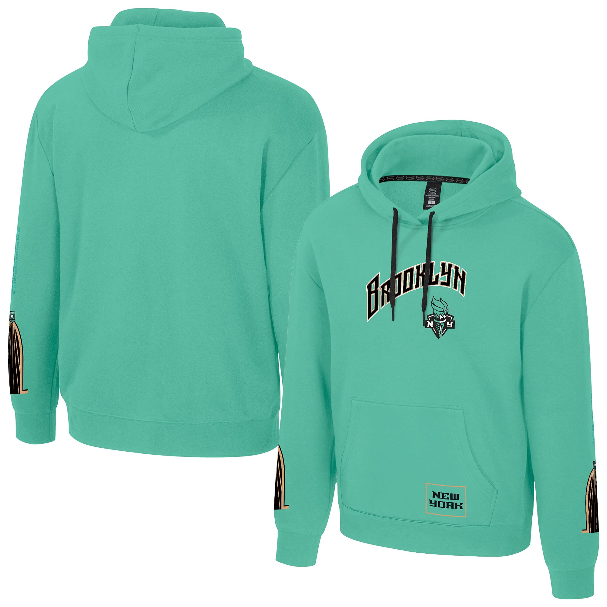 Unisex Stadium Essentials  Mint New York Liberty Rebel Hoodie