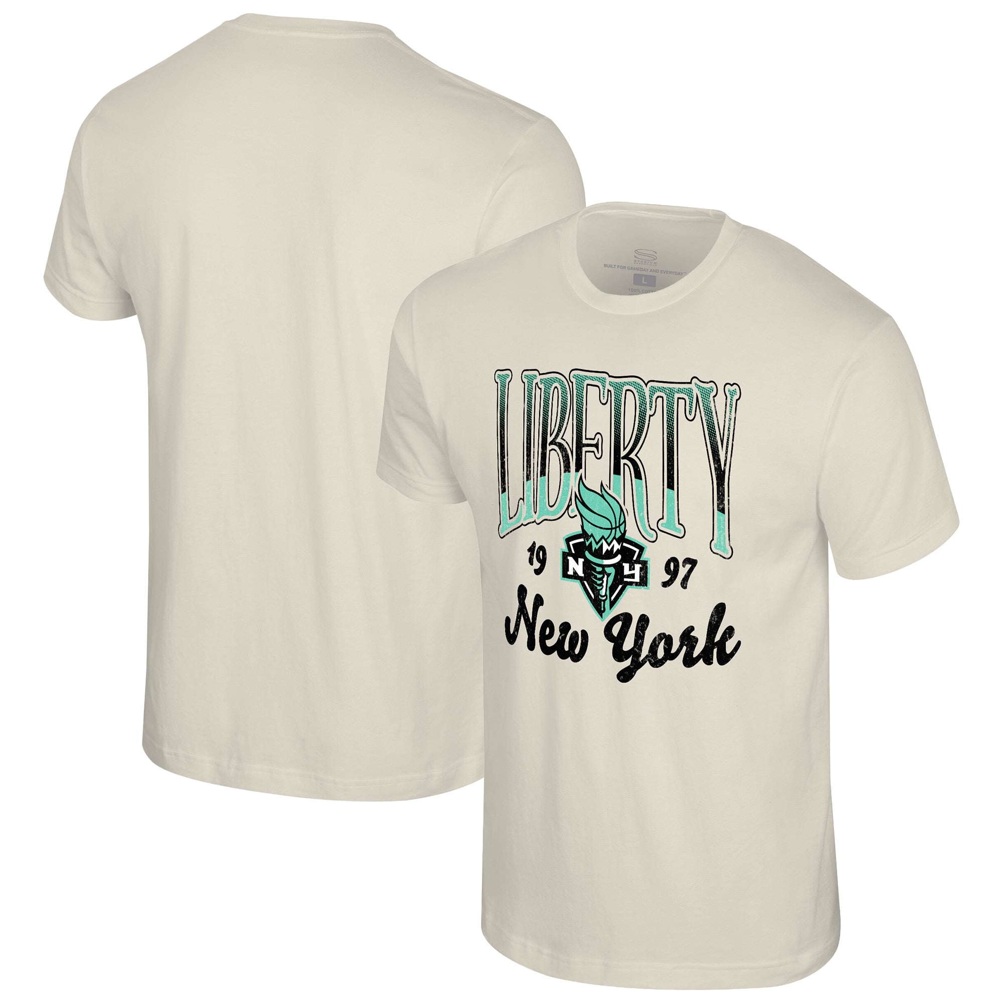 Unisex Stadium Essentials Natural New York Liberty Sky High T-Shirt