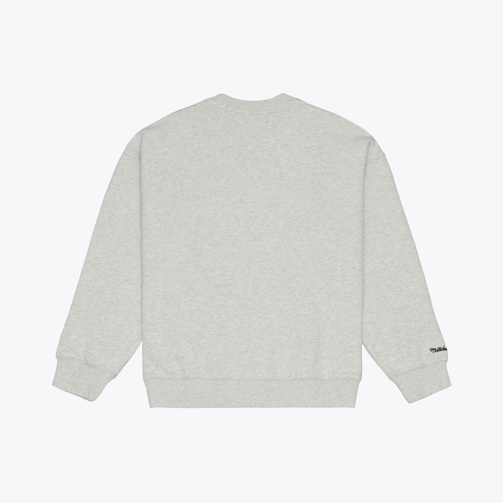 Women's Mitchell & Ness Gray New York Liberty Lightweight Fleece Crewneck Sweatshirt