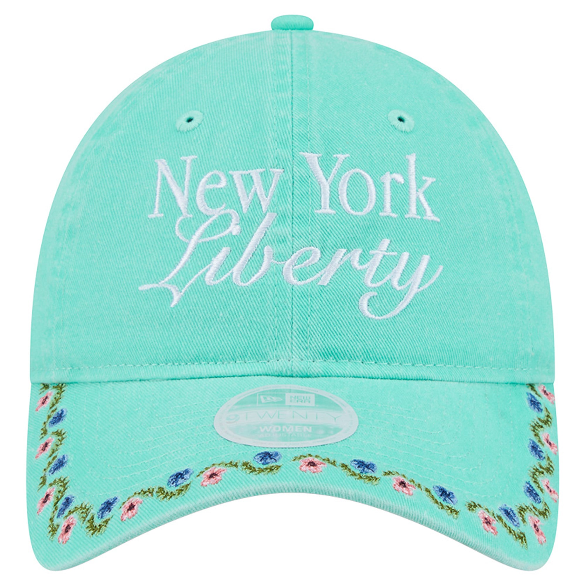 Women's New Era Mint New York Liberty Floral Casual Classic Adjustable Hat
