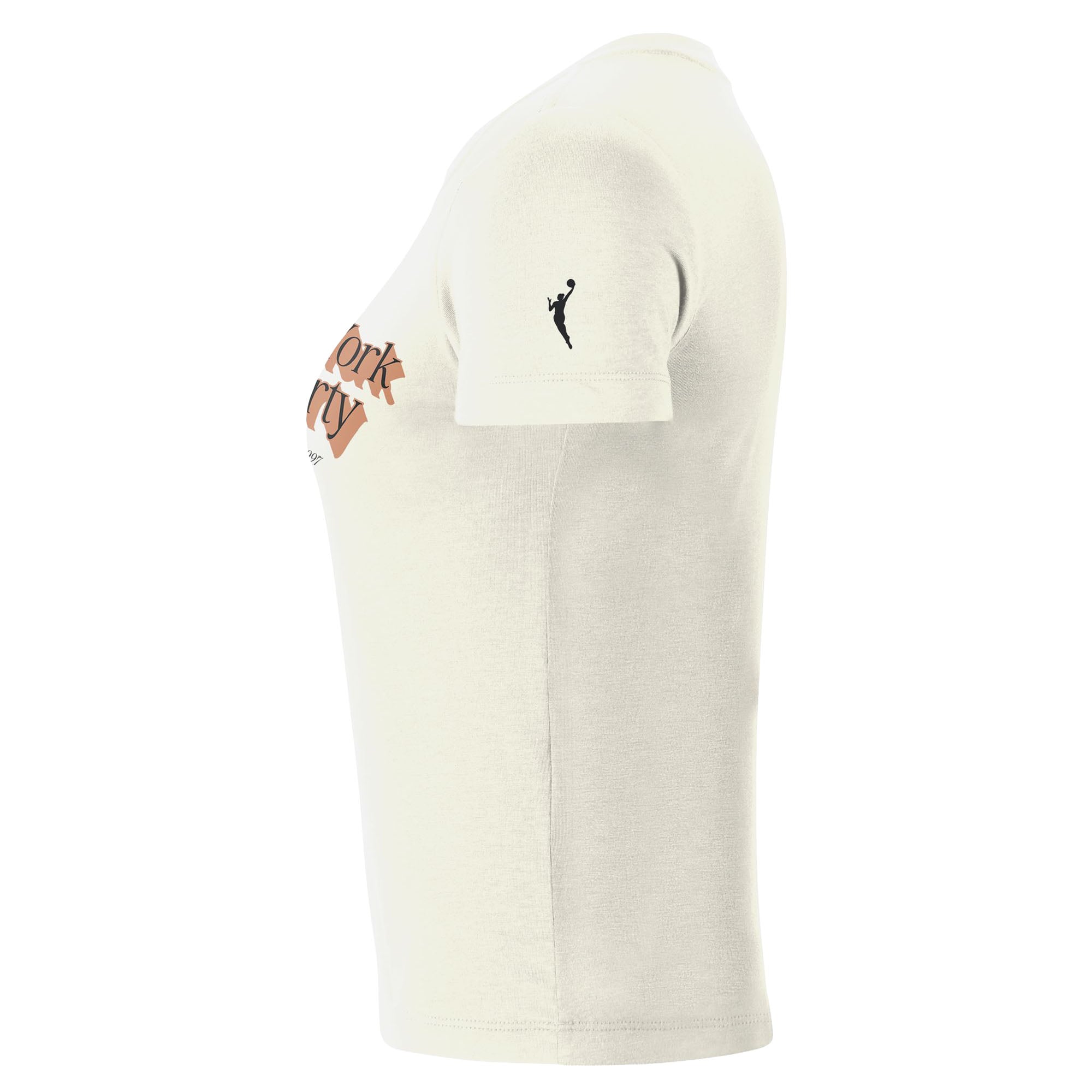 Women's Nike Cream New York Liberty Chill Tri-Blend Mod Cropped T-Shirt