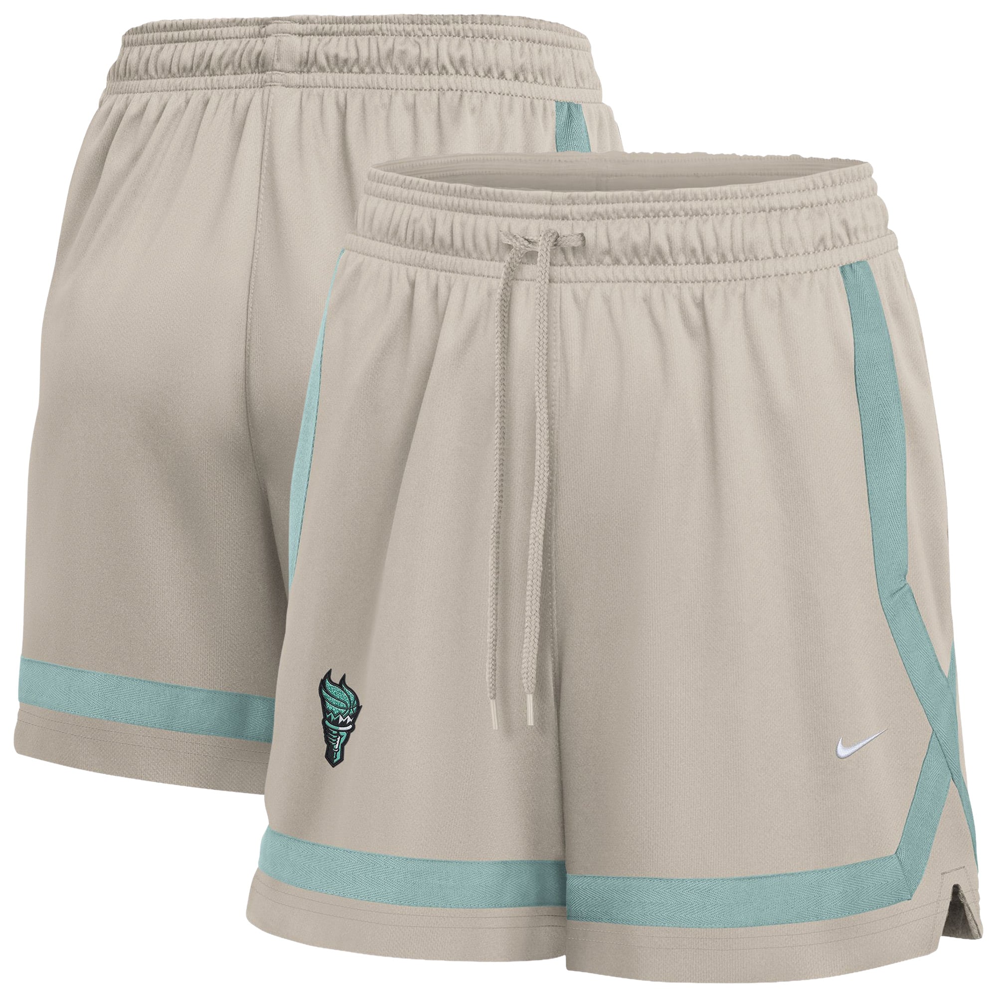 Women's Nike  Cream New York Liberty Studio Fleece Shorts