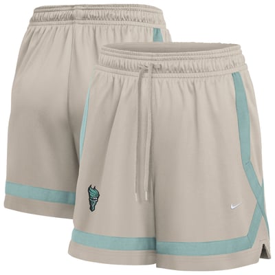  New York Liberty Nike Women's Studio Fleece Shorts - Cream