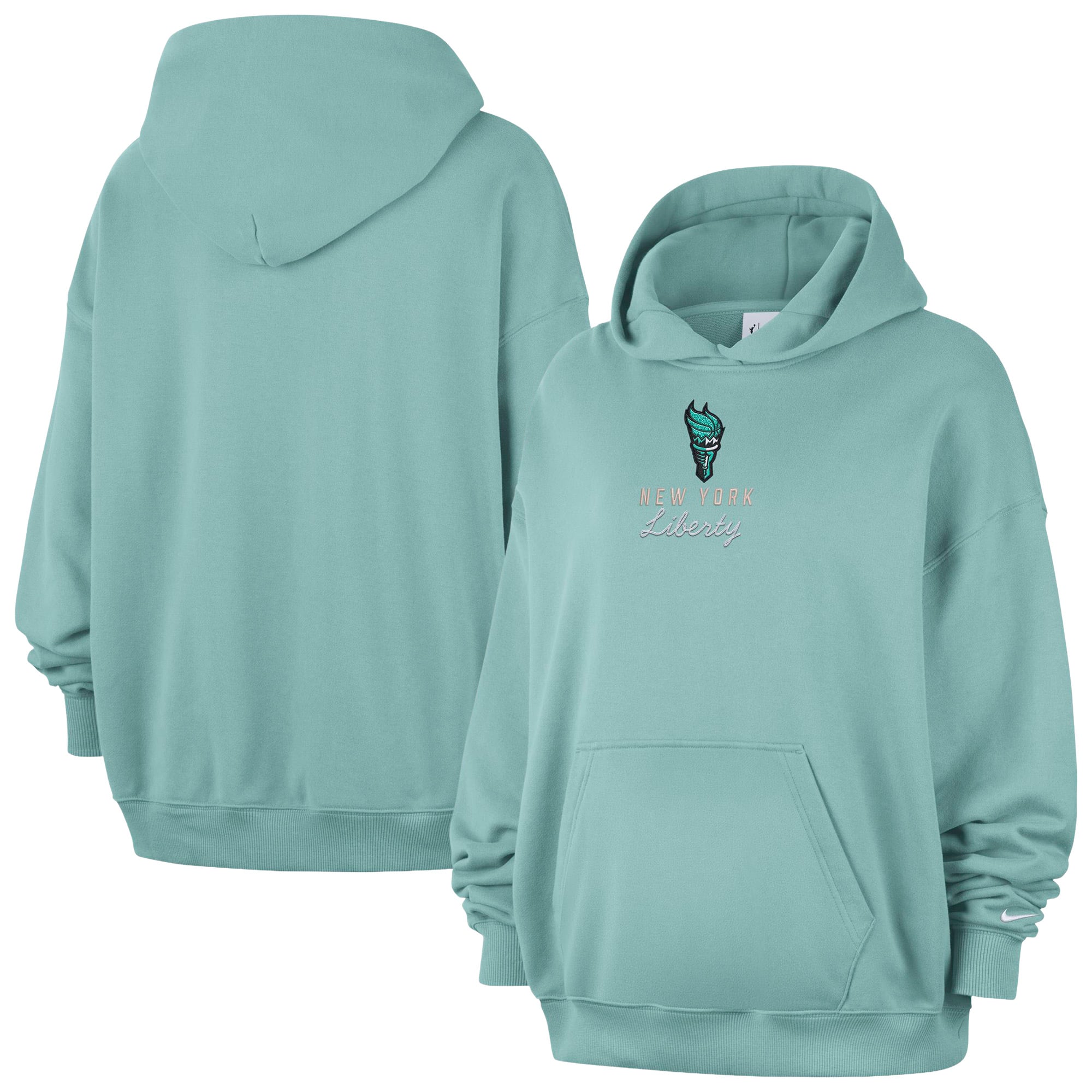 Women's Nike Mint New York Liberty Studio Fleece Hoodie