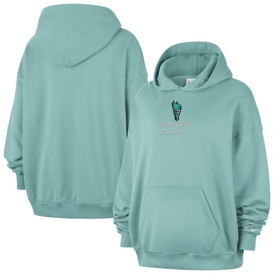  New York Liberty Nike Women's Studio Fleece Hoodie - Mint
