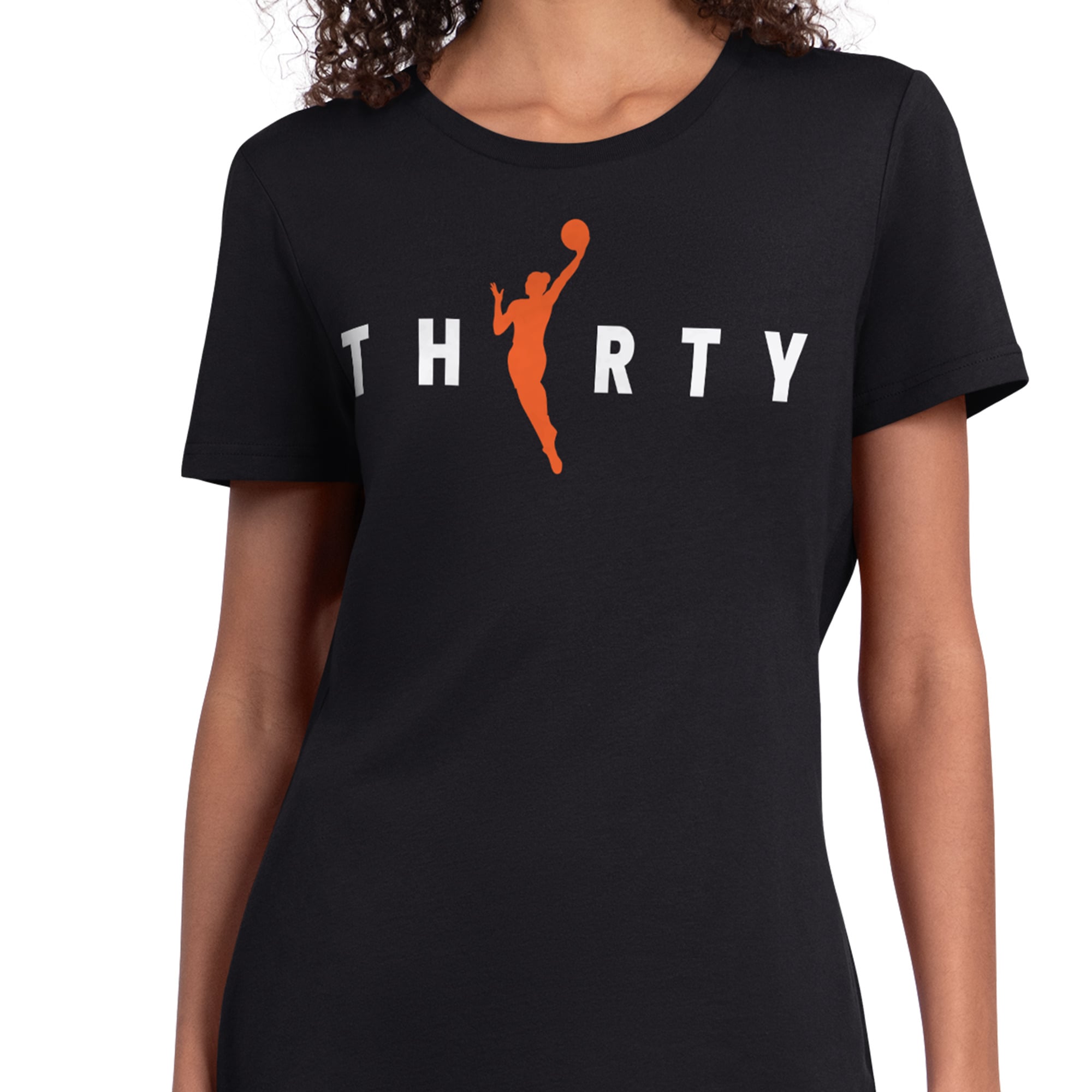 Women's Starter Black New York Liberty WNBA 30th Anniversary Scoop Neck T-Shirt