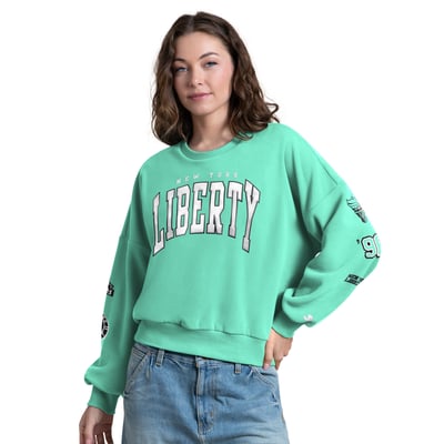 New York Liberty Starter Women's Fan Catch Sweatshirt - Mint