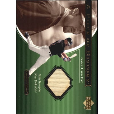 2001 Upper Deck Ovation A Piece of History #MH Mike Hampton