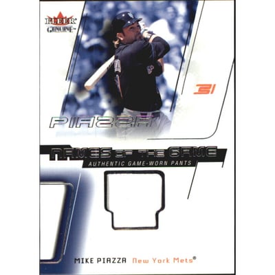 2002 Fleer Genuine Names of the Game Memorabilia #15 Mike Piazza
