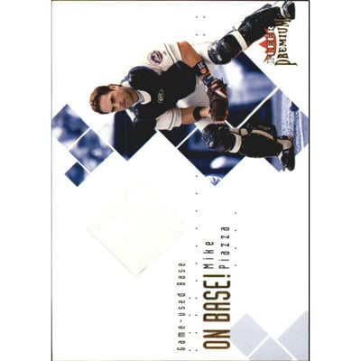 2002 Fleer Premium On Base! Game Used #18 Mike Piazza