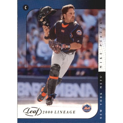 2002 Leaf Lineage #86 Mike Piazza 00