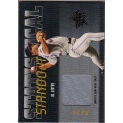 2002 Leaf Rookies and Stars Statistical Standouts Materials #SS27 Al Leiter Jsy