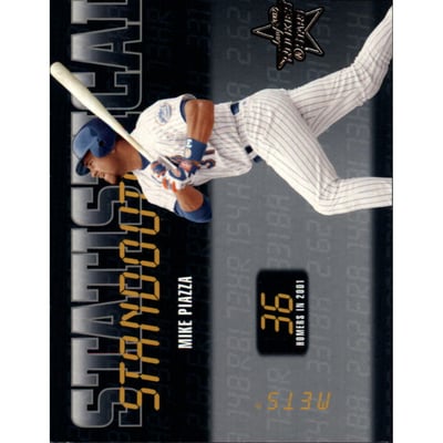 2002 Leaf Rookies and Stars Statistical Standouts #SS32 Mike Piazza