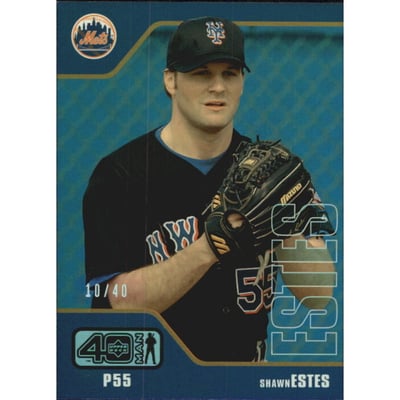 2002 Upper Deck 40-Man Electric Rainbow #814 Shawn Estes