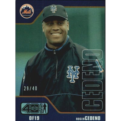 2002 Upper Deck 40-Man Electric Rainbow #822 Roger Cedeno