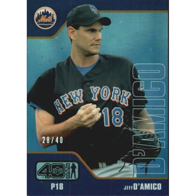 2002 Upper Deck 40-Man Electric Rainbow #830 Jeff D'Amico
