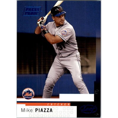2004 Leaf Press Proofs Blue #167 Mike Piazza