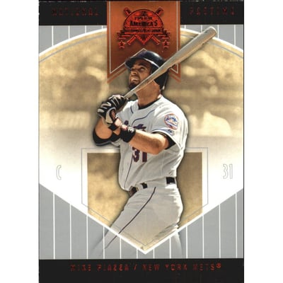 2004 National Pastime Red Foil #16 Mike Piazza