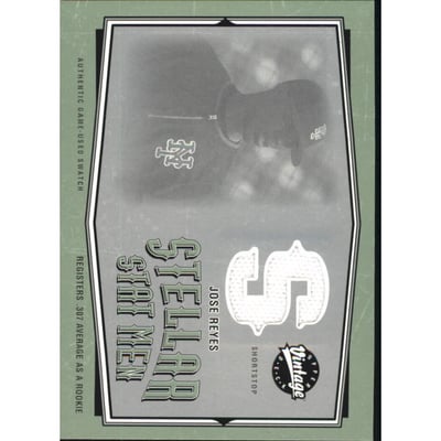 2004 Upper Deck Vintage Stellar Stat Men Jerseys #1 Jose Reyes