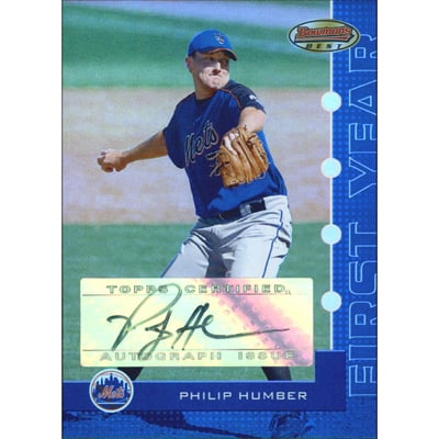 2005 Bowman's Best Blue #108 Philip Humber FY AU