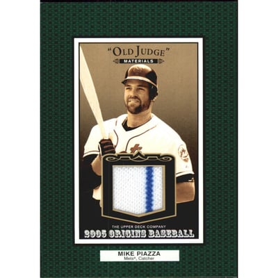 2005 Origins Old Judge Materials Jersey #PI Mike Piazza