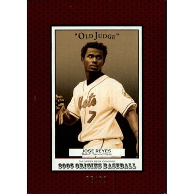 2005 Origins Old Judge Red #81 Jose Reyes