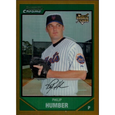 2007 Bowman Chrome Gold Refractors #215 Philip Humber
